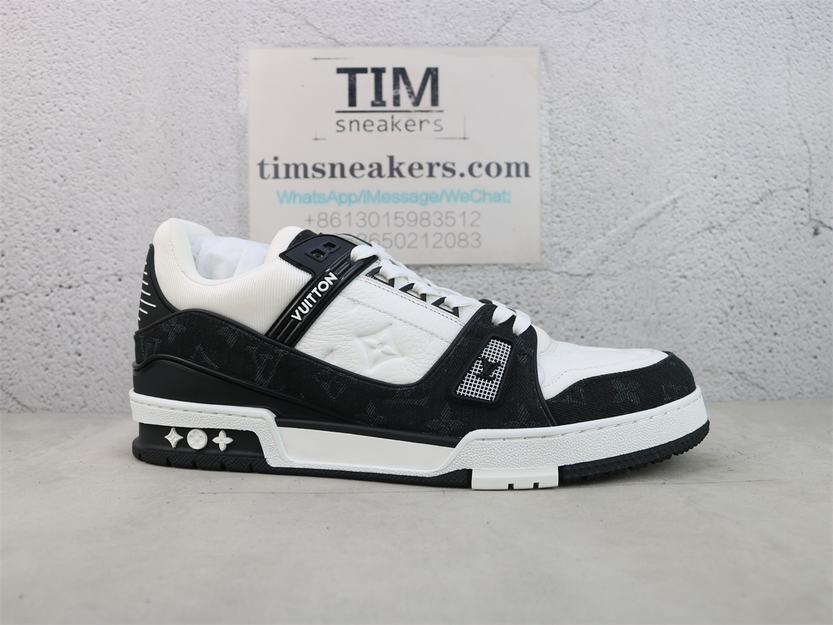 LV Trainer Sneaker Black White